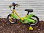 B'twin kinderfiets met zijwieltjes 14 inch dino, Ophalen, Gebruikt, Minder dan 16 inch, Zijwieltjes