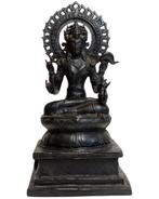 Oude Bronzen Vishnu – Lotusvoetstuk, Amsterdam Provenance, Ophalen of Verzenden, Gebruikt