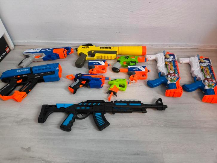 Nerf wapens, Kinderen en Baby's, Speelgoed | Babyspeelgoed, Zo goed als nieuw, Overige typen, Ophalen