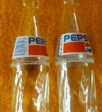 24 oude pepsiflesje met plastic opdruk jaren 80 ?, Verzamelen, Merken en Reclamevoorwerpen, Ophalen, Gebruikt, Overige typen