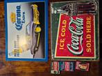 Reclame bord coca cola en Corona, Ophalen of Verzenden