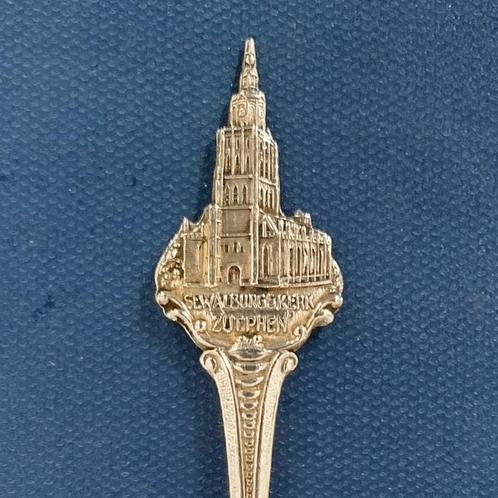 verzilverd lepeltje St. Walburgskerk Zutphen (HH 90), Antiek en Kunst, Antiek | Bestek, Ophalen of Verzenden
