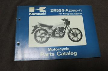 Kawasaki ZR550 A / Z550F 1982 motorcycle partscatalog ZR550A beschikbaar voor biedingen