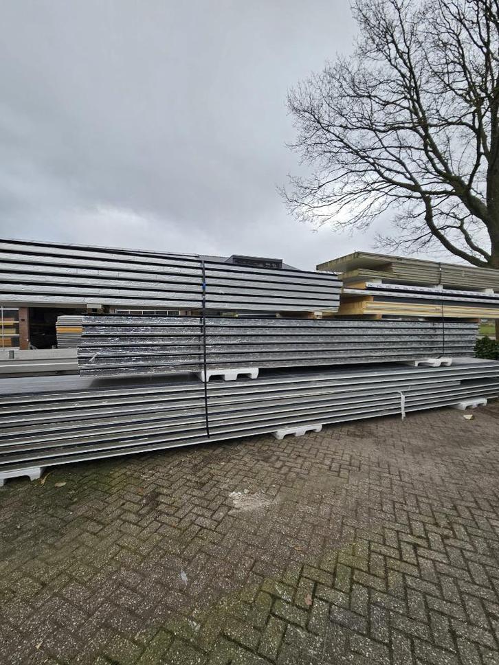 B-keus sandwich wandpanelen antraciet 100, 120mm, Doe-het-zelf en Verbouw, Platen en Panelen, Zo goed als nieuw, Overige materialen