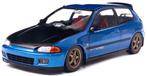 honda civic (eg6) 1991 works edition van solido blauw 1:18, Hobby en Vrije tijd, Modelauto's | 1:18, Ophalen, Nieuw, Auto, Solido