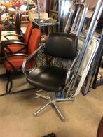 kappersstoel, Ophalen, Gebruikt, Zwart, Eén