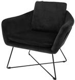 Nieuwe fauteuil van Riverdale zwart Ridge twv € 450,00, Nieuw, Ophalen of Verzenden, Riviera Maison, 50 tot 75 cm
