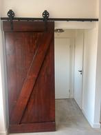 Barndoor bruin, Ophalen, 80 tot 100 cm, Binnendeur, Zo goed als nieuw
