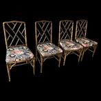 Bamboe Chippendale stoelen 4 x vintage 1960-70, Ophalen, Twee, Zo goed als nieuw, Doorwerth