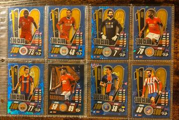 Club 100 Topps..7 x De Jong, Van Dijk,Alaba, Pogba, Marquinh beschikbaar voor biedingen