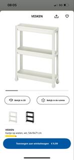Ikea Vesken - Handige Badkamer Trolley, Ophalen, Zo goed als nieuw