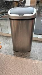 Moderne RVS Prullenbak met Sensor, Ophalen, Gebruikt, 50 tot 75 cm, Rvs
