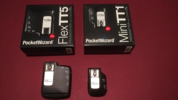 Pocketwizard mini TT1 flexTT5 Canon remote flash trigger, Audio, Tv en Foto, Fotografie | Flitsers, Gebruikt, Canon, Ophalen of Verzenden