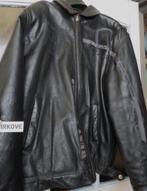 NICKELSON * MOTORJACK LEER * ZWART Maat L *, Zwart, Nickelson, Zo goed als nieuw, Verzenden