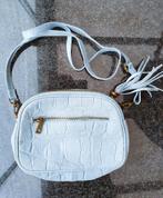 Schoudertasje Borse in Pelle licht blauw leer met 3 vakken, Ophalen of Verzenden, Zo goed als nieuw, Blauw, Leer