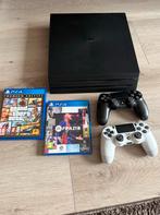 PS4 Pro 1TB + 2 Controllers + 5 Games, Spelcomputers en Games, Spelcomputers | Sony PlayStation 4, Ophalen, Met games, Met 2 controllers