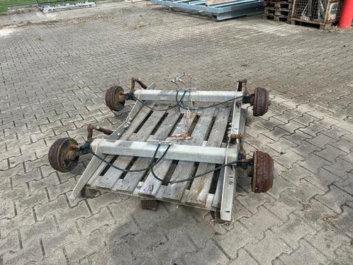2x WAP assen 1.500 kg per as aanhanger Onderstel - Gebruikt, Auto diversen, Aanhangwagen-onderdelen, Gebruikt, Ophalen