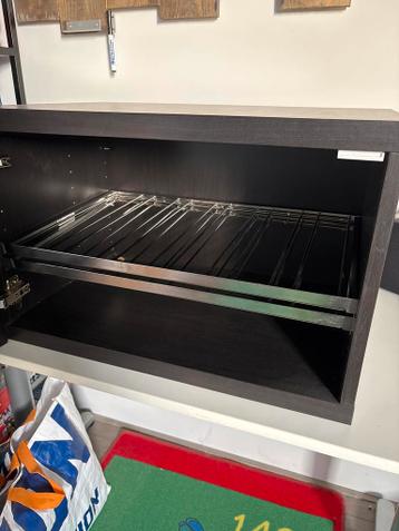 Ikea Besta kast met glazen deur en wijnrek - afbeelding 3