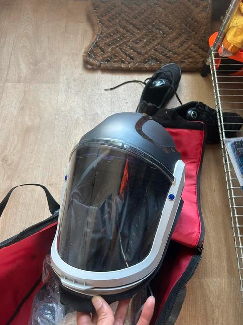 3M adflo met M-407 vizier, Doe-het-zelf en Verbouw, Adembescherming, Zo goed als nieuw, Volgelaatsmaskers, Ophalen of Verzenden