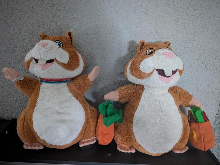 Albert Heijn Hamsters - vader & moeder hamster, Kinderen en Baby's, Speelgoed | Knuffels en Pluche, Zo goed als nieuw, Overige typen