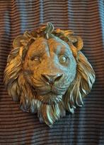 Gouden Leeuwenkop Wanddecoratie, Ophalen of Verzenden, Nieuw