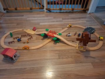 Grote Houten Treinset  beschikbaar voor biedingen