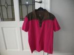 merk vanguard  leuk roze bruin zomer polo shirt maat large, Ophalen of Verzenden, Zo goed als nieuw, Roze