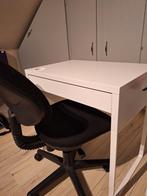 Wit bureau, met la, van Ikea., Huis en Inrichting, Bureaus, Ophalen of Verzenden, Zo goed als nieuw