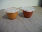 2 Tupperware Bakjes ( retro, oranje ), Huis en Inrichting, Keuken | Tupperware, Ophalen of Verzenden, Gebruikt, Oranje