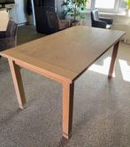 Uitschuifbare white wash eettafel, Huis en Inrichting, Ophalen, Gebruikt, 200 cm of meer, 50 tot 100 cm
