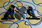 Hans Wap - Zeefdruk: Two birds of one feather - 1998, Verzenden