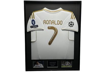 Cristiano Ronaldo Real Madrid 12/13 ingelijst thuis shirt beschikbaar voor biedingen