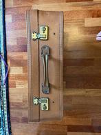 Antieke leren koffer, Ophalen, Gebruikt, Slot, Leer