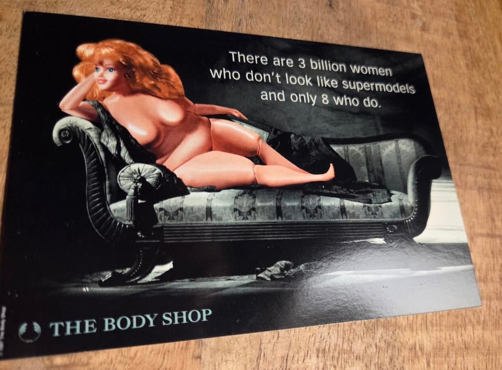 Body image campagne Bodyshop, Verzamelen, Ansichtkaarten | Themakaarten, Verzenden, 1980 tot heden, Ongelopen, Overige thema's