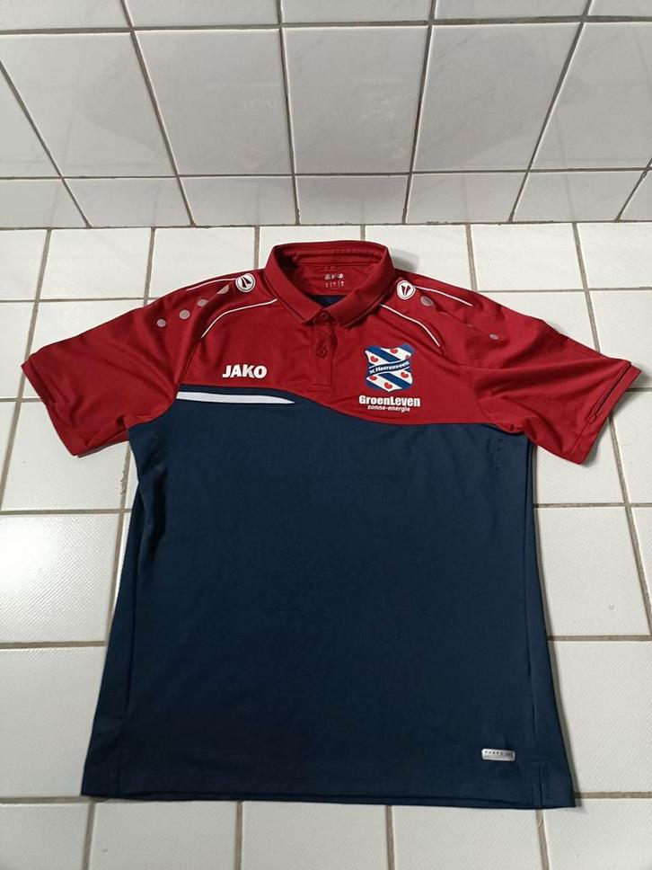(M) Jako sc Heerenveen 2018 Poloshirt GroenLeven Sponsor, Sport en Fitness, Voetbal, Zo goed als nieuw, Shirt, Maat M, Ophalen of Verzenden