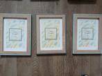 Set van 3 fotolijstjes, Audio, Tv en Foto, Fotografie | Fotolijsten, Ophalen of Verzenden, Zo goed als nieuw