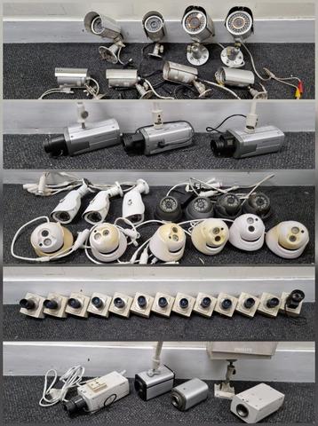 Partij analoge bewakingscamera's / coax beveiligingscameras beschikbaar voor biedingen