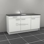 OP Voorraad !! Keukenblok 1.80m met koelkast en spoelbak !!, Huis en Inrichting, Keuken | Keukenelementen, Nieuw, 150 tot 200 cm