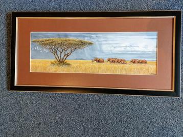 Aquarel Nganga Ndeveni Kenia beschikbaar voor biedingen