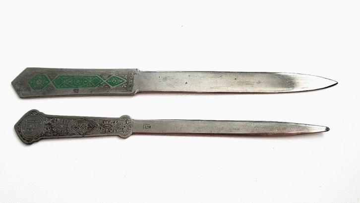Twee vintage Solingen briefopeners Germany van de 30te jaren, Antiek en Kunst, Antiek | Kantoor en Zakelijk, Ophalen of Verzenden
