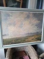 Schilderij met rivierlandschap cornelis Johannes  Aa 1883, Ophalen of Verzenden