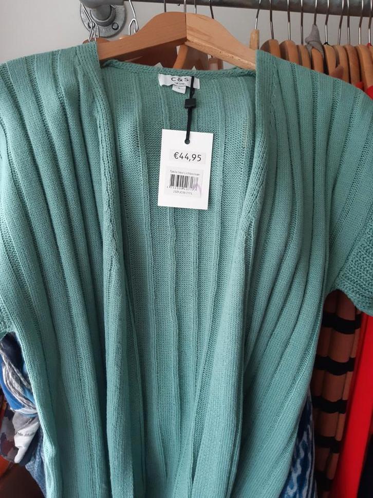 Nieuw vestje maat L c&s, Kleding | Dames, Truien en Vesten, Zo goed als nieuw, Maat 42/44 (L), Groen, Ophalen of Verzenden