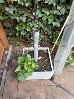 Bloembak met parasolvoet en nieuwe wasrek van brabantia., Ophalen, Zo goed als nieuw, Minder dan 1 meter, Parasolvoet
