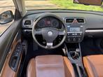 Volkswagen Eos 2.0-16v FSI LEER AIRCO 6 VERSN, Auto's, Voorwielaandrijving, 4 cilinders, 4 stoelen, Zwart