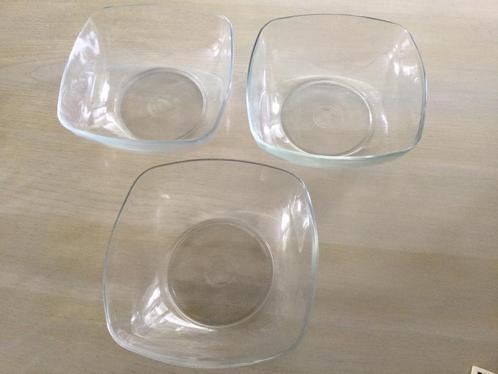 Glazen schalen 3 stuks van Duralex made in France zgan, Huis en Inrichting, Keuken | Servies, Zo goed als nieuw, Schaal of Schalen