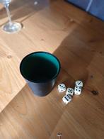 Dobbelbeker met dobbelstenen, Gebruikt, Onbekend, Ophalen of Verzenden, Vijf spelers of meer