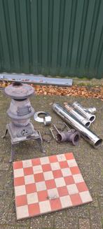 Houtkachel 4kw met dubbelwandige rvs rookkanaal, Ophalen of Verzenden, Hout, Houtkachel