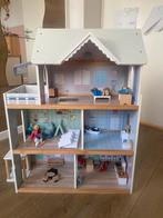 Lidl Poppenhuis 3 verdiepingen + accessoires, Ophalen, Gebruikt, Poppenhuis