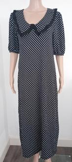 jurk lang polkadot nieuw M, Kleding | Dames, Jurken, Ophalen of Verzenden, Nieuw, Zwart, Onder de knie