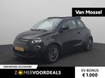 Fiat 500e C Icon 42 kWh | Navigatie | Climate Control | Crui, Auto's, Fiat, Stof, Gebruikt, 4 stoelen, Zwart